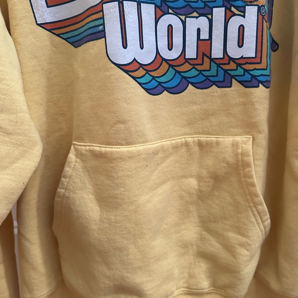 Disney Yellow Walt Disney World Crewneck Hoodie Large - Picture 5 of 8